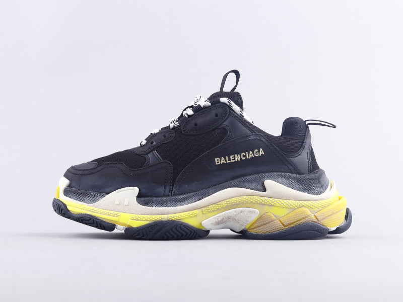 BL - Bla Triple S Black And Yellow Sneaker