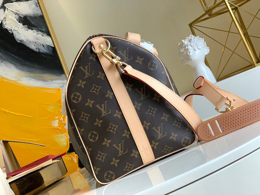 LV Keepall Bandouliere 45 Monogram Canvas For Women, Travel Bags 17.7in/45cm LV M41418