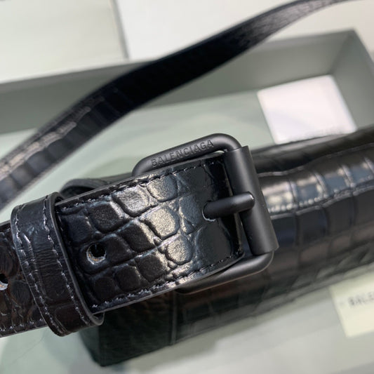 Balen Downtown Small Shoulder Bag In Black, For Women, Bags 11.8in/30cm