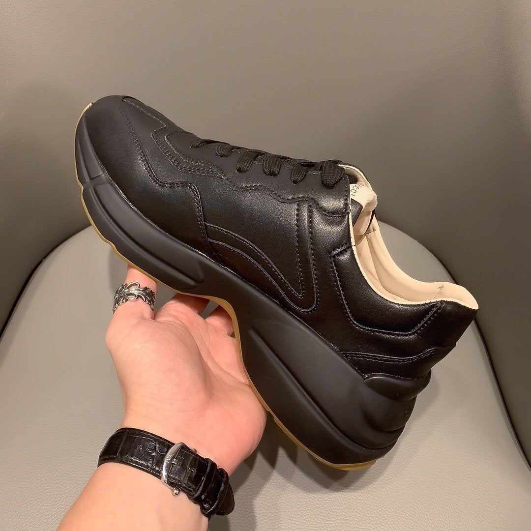 BL-GCI RHYTON VINTAGE TRAINER LA BLACK SNEAKER 143