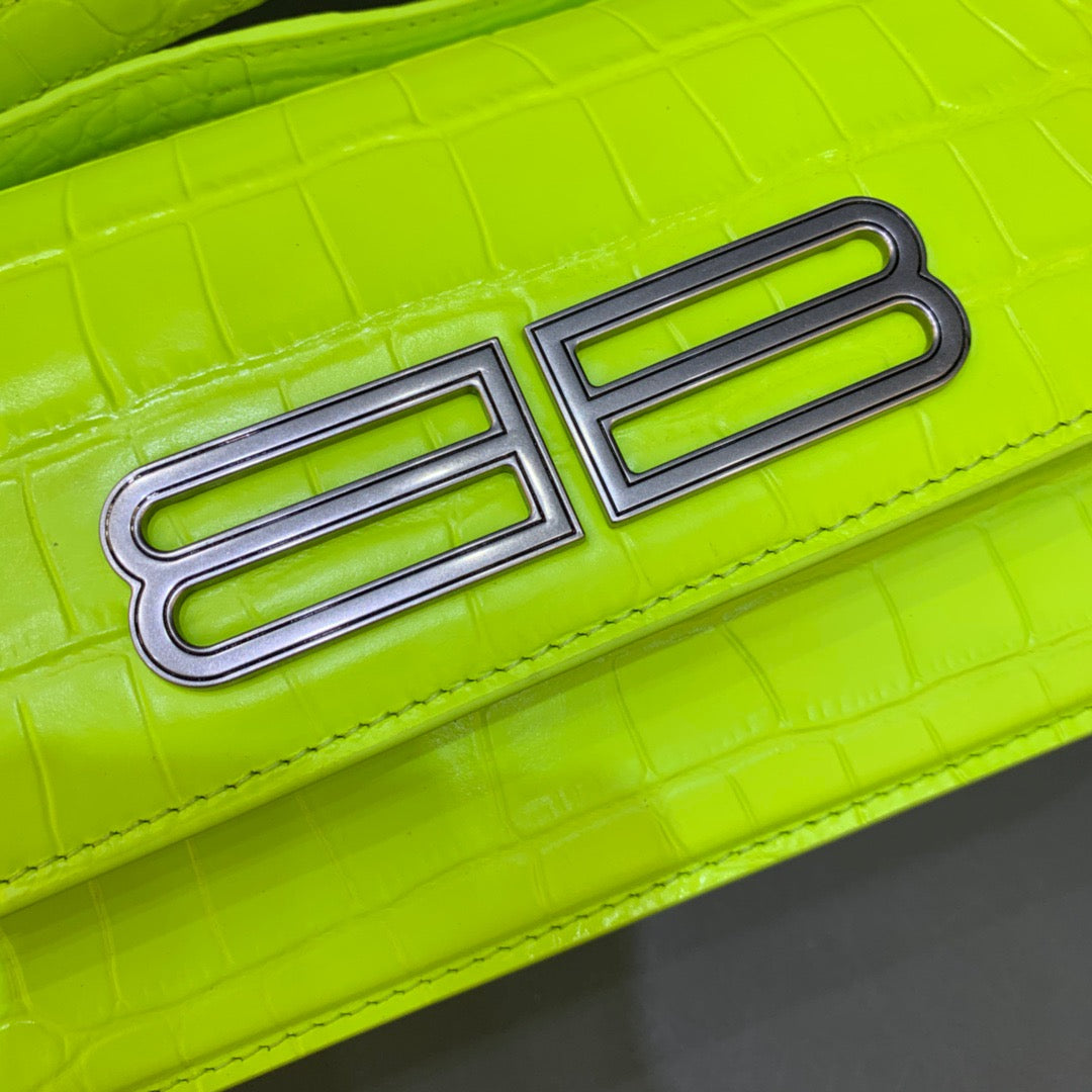 Balen Gossip Small Shoulder Bag Green Neon, For Women, Bags 9.1in/23cm