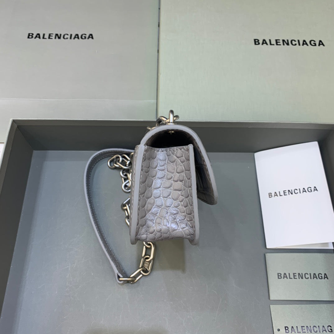 Balen Gossip Small On Chain Shoulder Bag Gray, For Women, Bags 7.4in/19cm