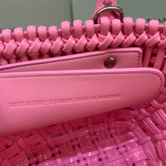 Balen Bistro XS Basket With Strap In Pink, For Women, Bags 16.1in/41cm 6713422IE3Y5812