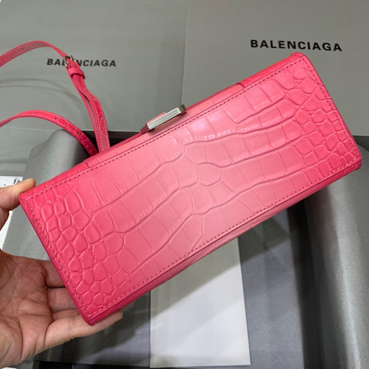 Balen Hourglass Small Handbag In Pink, For Women, Bags 9in/23cm 5935462107U5812