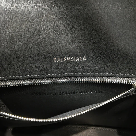 Balen Hourglass XS Handbag In Black, For Women, Bags 7.4in/19cm