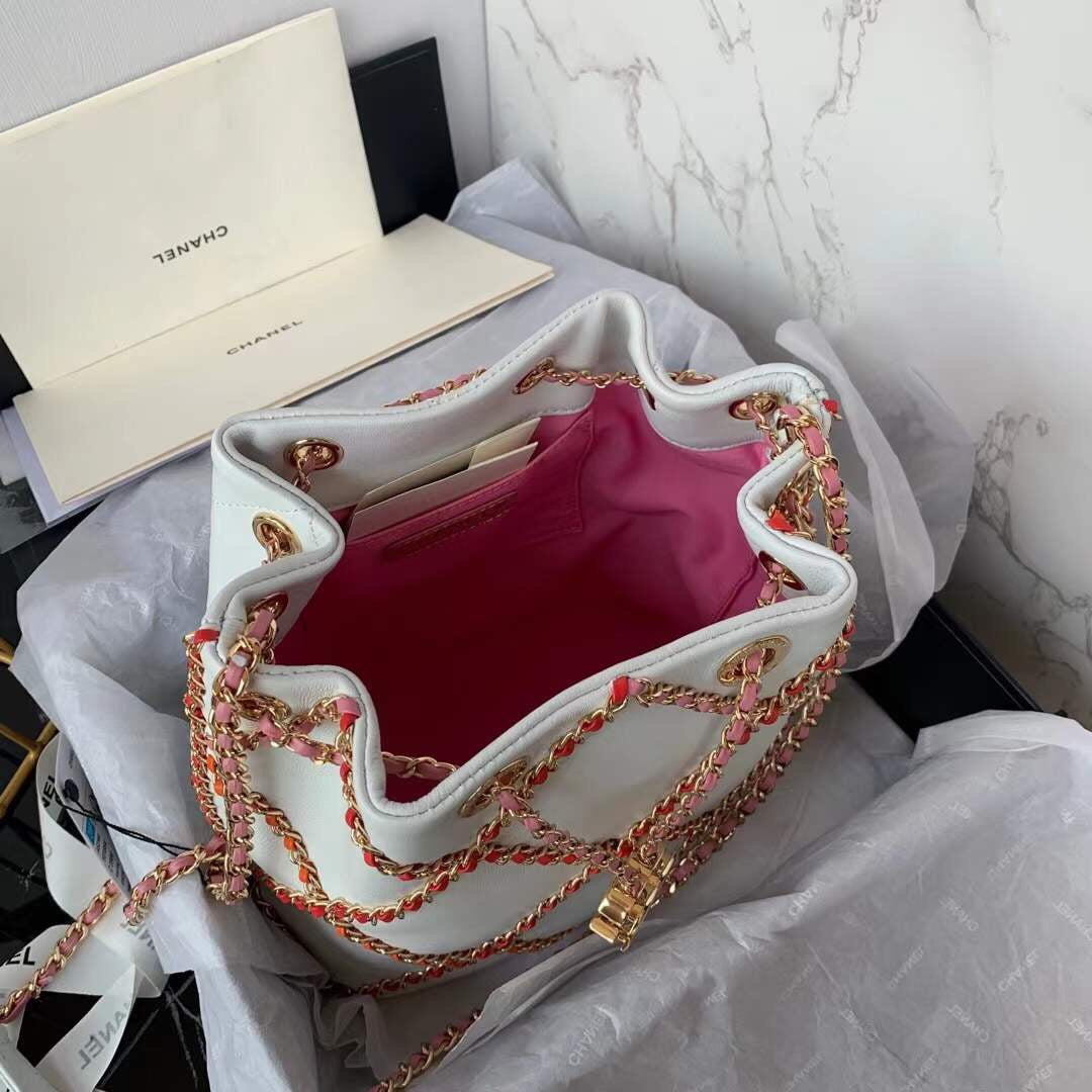 CHL 21 Handbag White For Women, Women’s Bags 8.6in/22cm