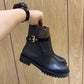 LV DISCOVERY FLAT ANKLE BOOT BLACK 1A868L