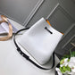 M54369 LOCKME BUCKET messenger bucket bag Handbag shoulder bag white Lambskin champagne bottle