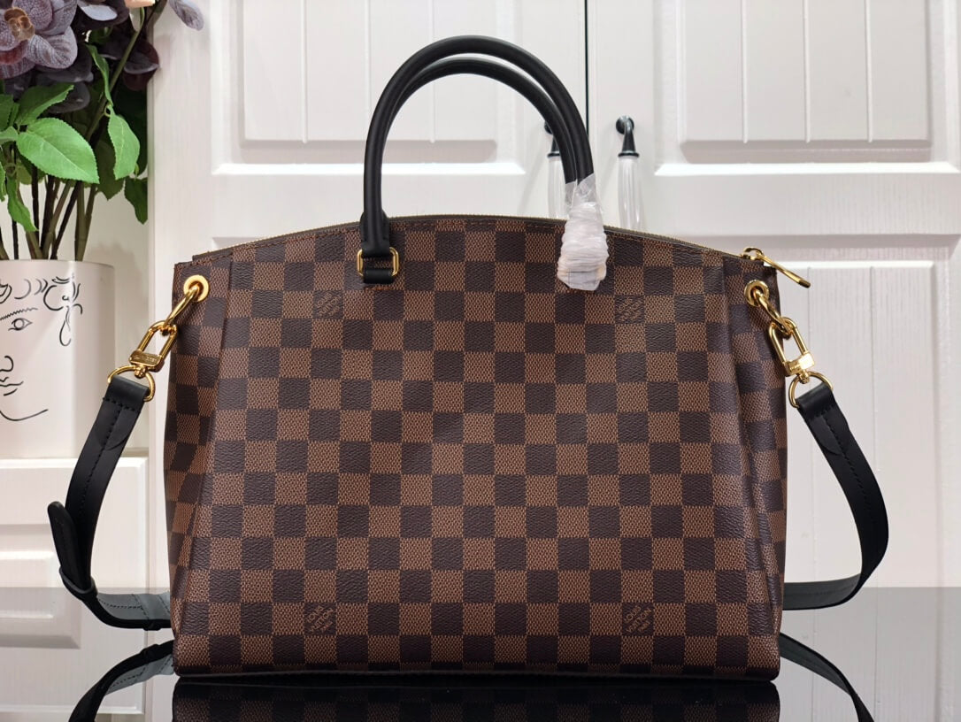 M45283 BOETIE MM Damier black real leather trim