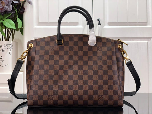 M45283 BOETIE MM Damier black real leather trim