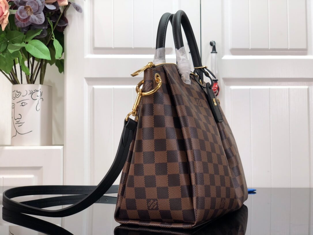 M45283 BOETIE MM Damier black real leather trim