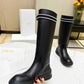 DIOR D RACER BOOT CALFSKIN BLACK KDI781VEA S17X