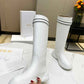 DIOR D RACER BOOT CALFSKIN WHITE