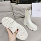 DIOR TRIAL ANKLE BOOTS LEATHER WHITE