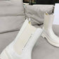 DIOR TRIAL ANKLE BOOTS LEATHER WHITE
