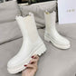 DIOR TRIAL ANKLE BOOTS LEATHER WHITE