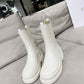 DIOR TRIAL ANKLE BOOTS LEATHER WHITE