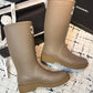 CHANEL RUBBER RAIN BOOTS BEIGE G39620 X56326 0Q304