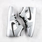 Designer Jordan 1 Mid “Light Smoke Grey” High Q ( Customs And Box ), Jordan 1 Sneakers FREE SHIPPING