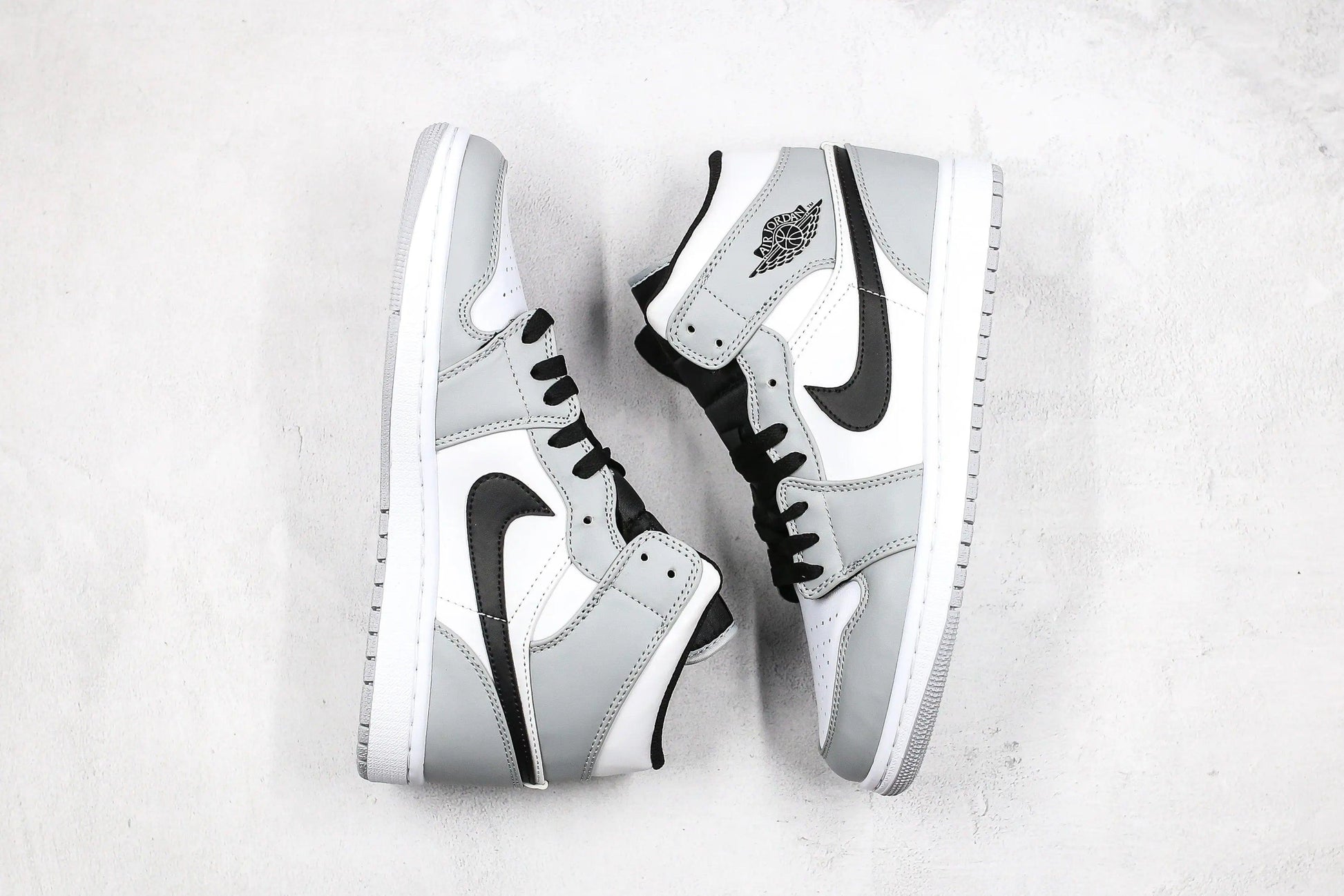 Designer Jordan 1 Mid “Light Smoke Grey” High Q ( Customs And Box ), Jordan 1 Sneakers FREE SHIPPING