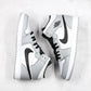 Designer Jordan 1 Mid “Light Smoke Grey” High Q ( Customs And Box ), Jordan 1 Sneakers FREE SHIPPING