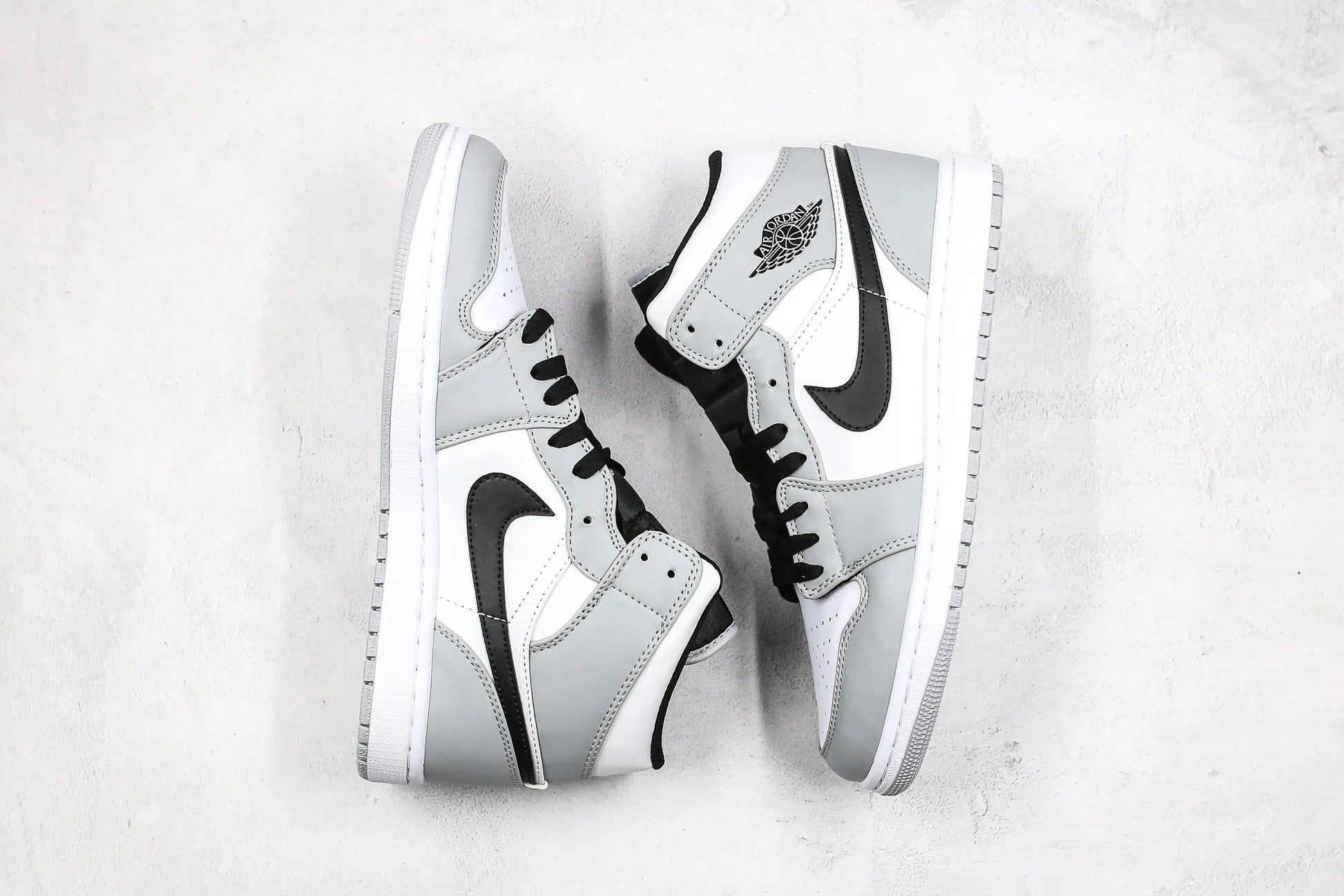 Designer Jordan 1 Mid “Light Smoke Grey” High Q ( Customs And Box ), Jordan 1 Sneakers FREE SHIPPING