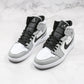 Designer Jordan 1 Mid “Light Smoke Grey” High Q ( Customs And Box ), Jordan 1 Sneakers FREE SHIPPING