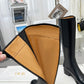 DIOR D FOLK HEELED HIGH BOOT BLACK