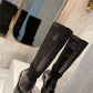 DIOR D MAJOR BOOT FABRIC AND CALFSKIN IN BLACK AND BLACK