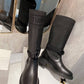 DIOR D MAJOR BOOT FABRIC AND CALFSKIN IN BLACK AND BLACK
