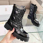 DIOR D UNIT ANKLE BOOT QUILTED CANNAGE CALFSKIN BLACK KCI995CQC S900