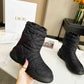 DIOR FROST ANKLE BOOT BLACK QUILTED NYLON BLACK