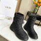 DIOR FROST ANKLE BOOT BLACK QUILTED NYLON BLACK