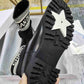 DIOR D MAJOR ANKLE BOOT FABRIC AND CALFSKIN WHITE AND BLACK