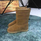 DIOR CALFSKIN SUEDE SHEARLING GRANVILLE ESPADRILLE BOOTS NATURAL