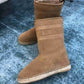DIOR CALFSKIN SUEDE SHEARLING GRANVILLE ESPADRILLE BOOTS NATURAL