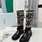 DIOR D MAJOR BOOT WITH MISS DIOR PRINT WARM TAUPE KDI929CMV S44X