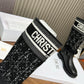 DIOR D MAJOR BOOT CALFSKIN AND CANNAGE TWEED BLACK AND WHITE KCI981CWY S17X