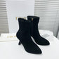 DIOR SUEDE LEATHER ANKLE BOOTS BLACK