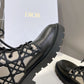 DIOR D MAJOR BOOTS BLACK AND BEIGE