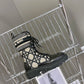 DIOR D MAJOR BOOTS BLACK AND BEIGE