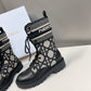 DIOR D MAJOR BOOTS BLACK AND BEIGE