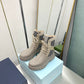 DIOR GARDEN LACE UP BOOT BEIGE 3BO315ZYH H164