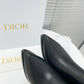 DIOR LEATHER ANKLE BOOTS BLACK
