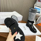 DIOR D MAJOR BOOT CALFSKIN BLACK AND GREY