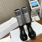 DIOR D MAJOR BOOT CALFSKIN BLACK AND GREY