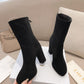 DIOR D RISE ANKLE BOOTS BLACK