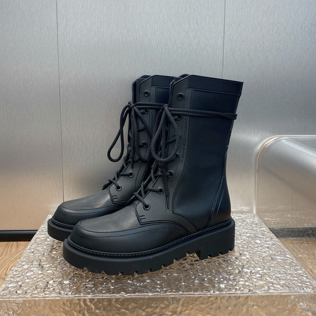 DIOR D TRAP ANKLE BOOT BLACK