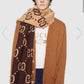 GC230216 GG scarf brown