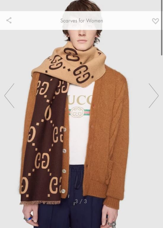 GC230216 GG scarf brown